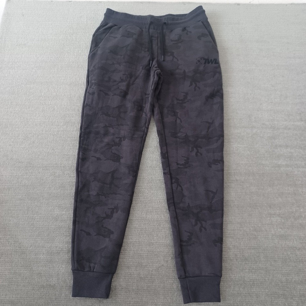 TWL The WOD Life Reform Jogging Pants Mens‎ M Black Camo Tapered Leg Crossfit